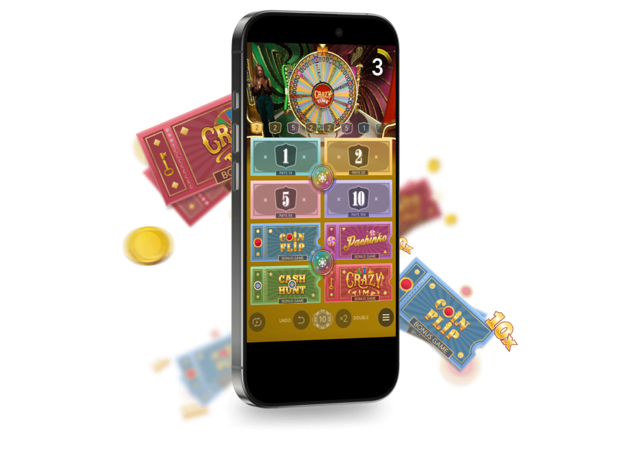 Crazy Time app for Android and iOS